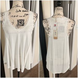 White Crow Ribbed Tank Top S